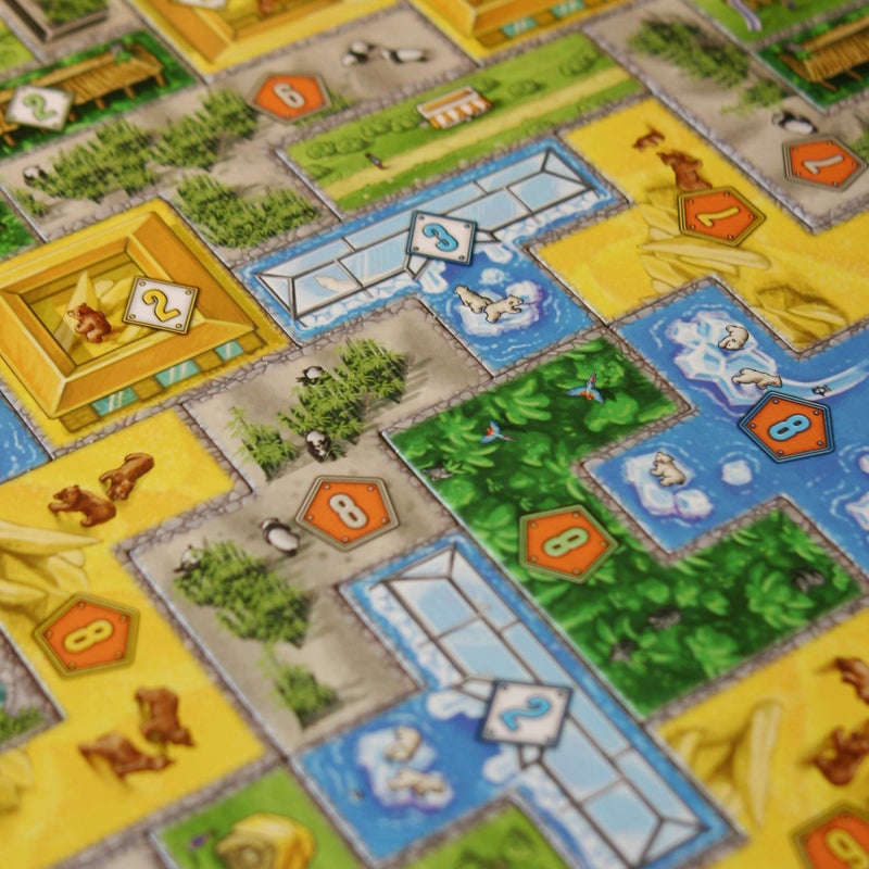 Lookout BÃ¤renpark Board Game | Tile Placement Strategy Game | Fun Zoo Animal Themed Puzzle Game for Adults and Kids | Ages 8+ | 2-4 Players | Average Playtime 30-45 Minutes | Made by Lookout Games - Image 4
